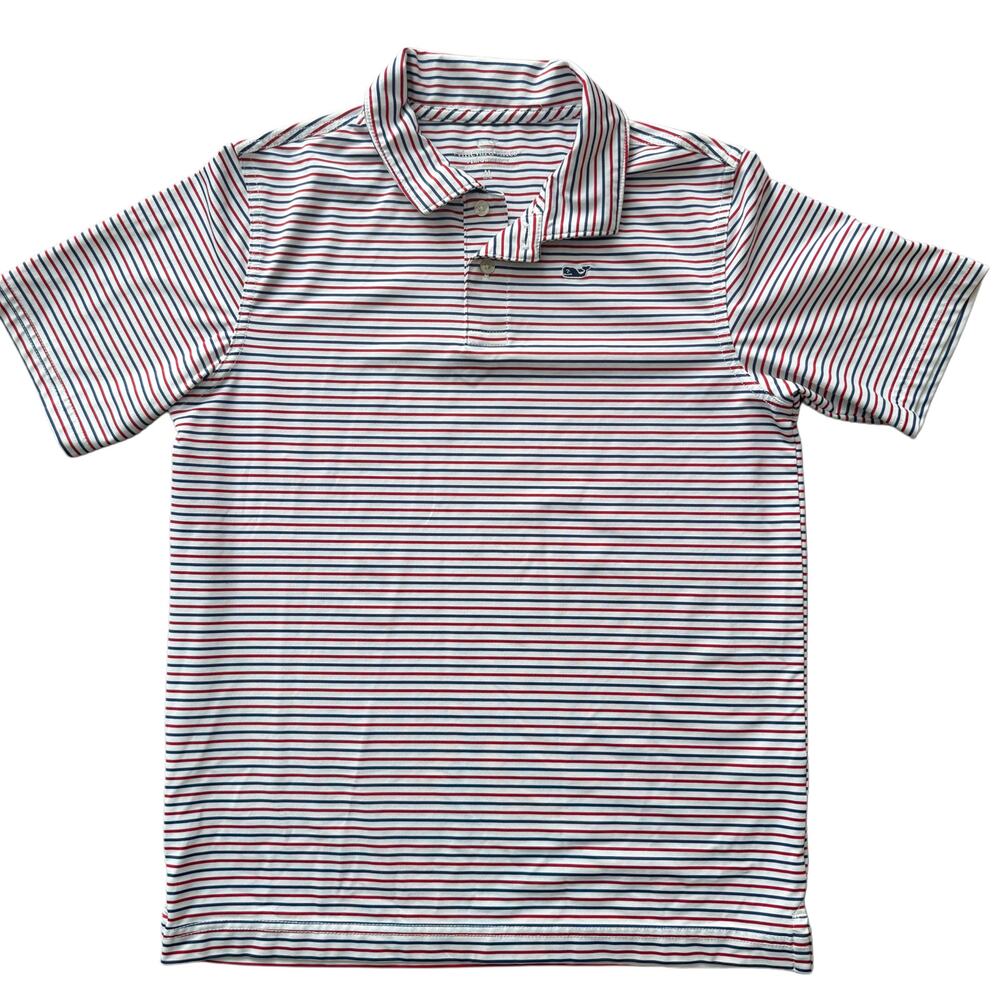 Boys Vineyard Vines performance golf polo shirt size M